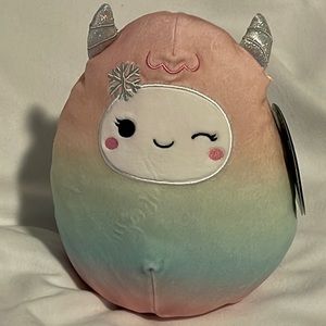 Kellytoy Squishmallows Yara the Rainbow Yeti Christmas Plush Stuffed Animal 7.5"